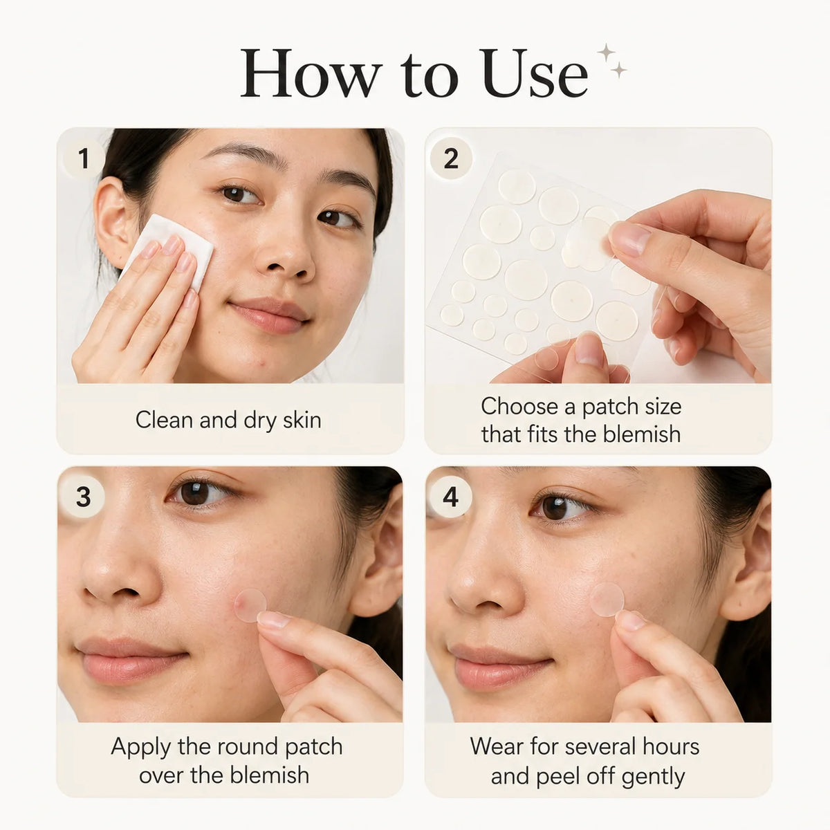 Invisible Hydrocolloid Acne Patches | Anti-Inflammatory Spot Stickers