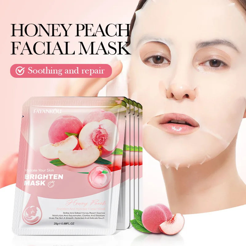10pcs Fruit Facial Sheet Masks