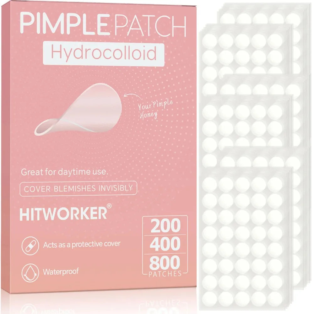 800-Piece Hydrocolloid Acne Patches | Gentle Blemish Spot Absorbing Stickers